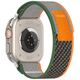 Techsuit Curea pentru Apple Watch 1/2/3/4/5/6/7/8/SE/SE 2/Ultra (42/44/45/49mm) - Techsuit Watchband (W039) - Green / Orange 5949419001855 έως 12 άτοκες Δόσεις