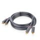 UGREEN (Cinch) to 2RCA (Cinch) Cable UGREEN 2RCA 3m (black) 022560 έως και 12 άτοκες δόσεις
