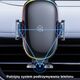 USAMS Usams  - Car Holder with Wireless Charging US-CD187 (CD187ZJ01) - Gravity Grip, LED Light, for Dashboard, 15W - Black 6958444902333 έως 12 άτοκες Δόσεις