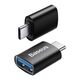 Baseus Baseus Ingenuity USB-C to USB-A adapter OTG (Black) 031665  ZJJQ000001 έως και 12 άτοκες δόσεις 6932172605643