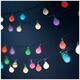 String Light Solar LED FROSTED BALLS SFB62 6,5m 30 balls multicolor Forever Light