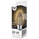 LED Bulb Filament E27 C35 2W 230V 2200K 180lm COG gold Forever Light