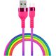 Setty USB - USB-C cable 1,2 m 2,1A KNA-C-1.22.113 rainbow