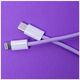 Maxlife MXUC-06 cable USB-C - Lightning 1,0 m 20W purple nylon