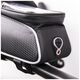 Waterproof bike frame bag with shielded phone holder Model01black