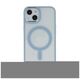 Satin Clear Mag case for iPhone 14 Pro Max 6,7&quot; blue