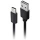 Forever M02 car charger 1x USB 1A black + USB-C cable