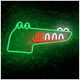 Neon PLEXI LED JURASSIC CROC green FLNJ03 Forever Light