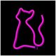 Neon LED Light CAT pink Bat + USB FLNEO4 Forever Light