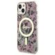 Guess case for iPhone 14 6,1&quot; GUHMP14SHCFWSP pink hardcase Magsafe IML Flower 3666339115555