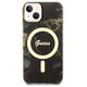 Guess case for iPhone 14 6,1&quot; GUHMP14SHTMRSK black hardcase Magsafe IML Golden Marble 3666339115753