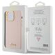 Guess case for iPhone 15 Pro 6,1&quot; GUHCP15LSMBSLP pink HC SILICONE SCRIPT METAL LOGO & FRAME 3666339149208