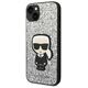 Karl Lagerfeld case for iPhone 14 Pro Max 6,7&quot; KLHCP14XGFKPG silver HC Glitter Flakes Ikonik 3666339077426