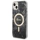 Guess set case + charger for iPhone 14 Plus 6,7&quot; GUBPP14MHMEACSK black hard case Marble MagSafe 3666339103125