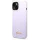 Guess case for iPhone 14 Pro 6,1&quot; GUHCP14LSLSMU purple hard case Silicone Vintage Gold Logo 3666339064983