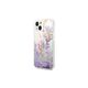 Guess case for iPhone 14 6,1&quot; GUHCP14SLFLSU purple hardcase Flower Liquid Glitter 3666339088385