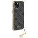 Guess case for iPhone 15 Plus 6.7 GUHCP15SGF4GGR gray hardcase 4G Charms Collection 3666339171667