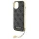 Guess case for iPhone 15 Plus 6.7 GUHCP15SGF4GGR gray hardcase 4G Charms Collection 3666339171667