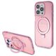 Guess case for iPhone 15 Pro 6,1&quot; GUHMP15LHRSGSP pink HC RING STAND MAGSAFE SCRIPT LOGO GLITTER 3666339156480