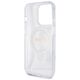 Guess case for iPhone 15 Pro Max 6,7&quot; GUHMP15XHRSGSD transparent HC RING STAND MAGSAFE SCRIPT LOGO GLITTER 3666339156633