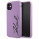 Karl Lagerfeld case for iPhone 11 / Xr KLHCN61SKSVGU purple hardcase Silicone Signature 3666339130602