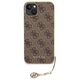 Guess case for iPhone 15 6,1&quot; GUHCP15SGF4GBR brown hardcase 4G Charms Collection 3666339171629