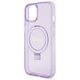 Guess case for iPhone 15 Plus 6,7&quot; GUHMP15MHRSGSU purple HC RING STAND MAGSAFE SCRIPT LOGO GLITTER 3666339156756