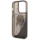 Karl Lagerfeld case for iPhone 14 Pro Max 6,7&quot; KLHCP14XLNKHCK black hardcase Glitter Karl Head 3666339086831