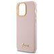 Guess case for iPhone 15 Pro Max 6,7&quot; GUHCP15XSMBSLP pink HC SILICONE SCRIPT METAL LOGO & FRAME 3666339149215