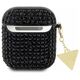 Guess case for AirPods 1 / 2 GUA2HDGTPK black Rhinestone Triangle Charm 3666339120597