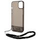 Guess case for iPhone 14 Pro Max 6,7&quot; GUHCP14XHGCOHK black hardcase Translucent Pearl Strap 3666339064198