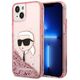 Karl Lagerfeld case for iPhone 14 Pro Max 6,7&quot; KLHCP14XLNCHCP pink hardcase Liquid Glitter NFT Choupette Head 3666339086992