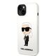 Karl Lagerfeld case for iPhone 14 Plus 6,7&quot; KLHCP14MSNIKBCH white hardcase Silicone Ikonik 3666339086619