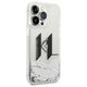 Karl Lagerfeld case for iPhone 14 Pro 6,1&quot; KLHCP14LLBKLCS silver Liquid Glitter case Big KL Logo 3666339085704