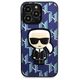 Karl Lagerfeld case for iPhone 13 Pro Max KLHCP13XPMNIKBL blue hard case Monogram Iconic Karl 3666339049515