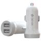 Devia car charger Smart 2x USB 3,1A white + USB-C cable 6938595331190