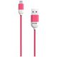 PANTONE MFi cable USB - Lightning 1,5m 2,4A PT-LCS001-5 Pink 184C 4713213361016