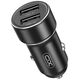 XO car charger CC53 12W 2x USB black + USB - USB-C cable 6920680840359