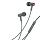 XO wired earphones EP49 jack 3,5 mm dark green 6920680826384