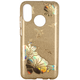 Glitter case SAMSUNG GALAXY A9 2018 gold flower 8819100005349