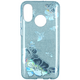 Glitter case SAMSUNG GALAXY J6 blue flower 8819100005691