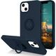 Case IPHONE 13 Silicone Ring Magnetic Stand dark blue 5904161118206