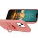 Case IPHONE 13 PRO Silicone Ring Magnetic Stand pink 5904161118268