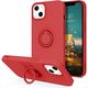 Case IPHONE 13 MINI Silicone Ring Magnetic Stand red 5904161118343