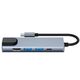 Splitter 5in1 USB HUB USB-C to 2xUSB + HDMI + USB-C + LAN RJ45 Adapter Tech-Protect V3-HUB grey 9589046919312