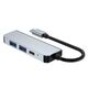 Splitter 4in1 USB HUB USB-C to 2xUSB + HDMI + USB-C Adapter Tech-Protect V2-HUB grey 9589046919350