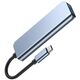 Splitter 4in1 USB HUB USB-C to 4xUSB Adapter Tech-Protect V1-HUB grey 9589046919367