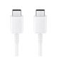 Cable 3A 1m USB type C - USB type C to SAMSUNG EP-DA705BWE white 5904161128533