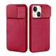 Case IPHONE 14 PLUS Silicone with Camera Cover Nexeri Silicone Lens burgundy 5904161128984