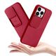 Case IPHONE 14 PRO Silicone with Camera Cover Nexeri Silicone Lens burgundy 5904161129042